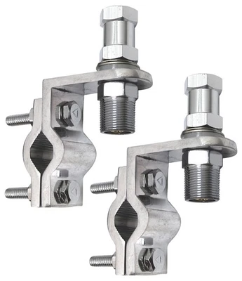 2 Lot Procomm JBC362H CB Slim Line Double Groove Antenna Mirror Mount w/ SO239 - Image 1 of 2