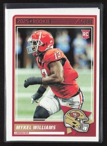 Mykel Williams 2025 Score #28 Scorecard Rookie San Francisco 49ers - Picture 1 of 2