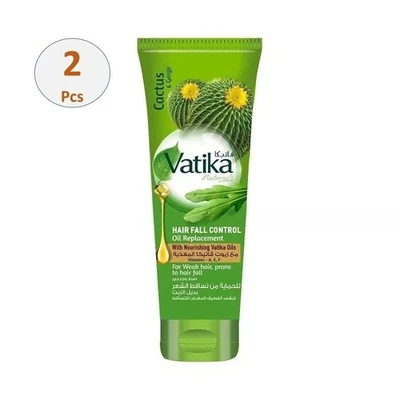 Aceite de reemplazo de cactus y gergir para control de caídas del cabello 2 piezas X Vatika 200 ml Foto 1 de 4