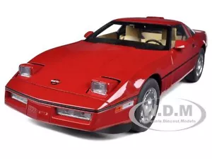 1986 CHEVROLET CORVETTE BRIGHT RED 1/18 DIECAST MODEL CAR BY AUTOART 71241 - Picture 1 of 6