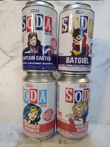 DC Marvel Vinyl Soda Commons LOT complete. Wonder Woman Harley Quinn Batgirl - Picture 1 of 1