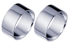 Paar Faszienring 1 cm. 925 Silber Band Glaube Geschenk Weihnachten Mann Damen - Bild 1 von 3