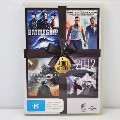Battleship/White House Down/Battle Los Angeles/2012 DVD Movie Action Sci-fi R 4 - Image 1 of 3
