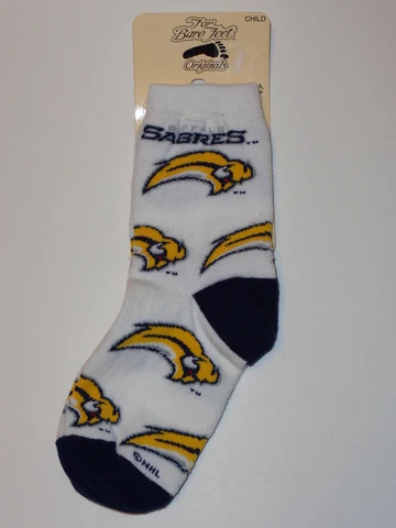 Buffalo Sabres Child / Youth Size 6-8 Crew Socks Cotton & Stretch Nylon FREE S&H Cover
