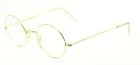 Algha (Savile Row) Gold 44X20mm Round Eyewear Frames Eyeglasses Optical Glasses