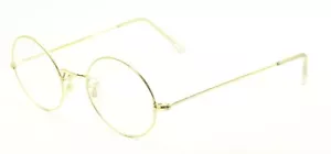 ALGHA (SAVILE ROW) Gold 44x20 mm Runde Brille RAHMEN Brille Optische Brille - Bild 1 von 12