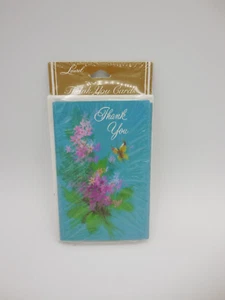 Tarjetas de felicitación vintage Laurel americanas nuevas en paquete tarjetas de agradecimiento paquete de 10 flores - Imagen 1 de 4