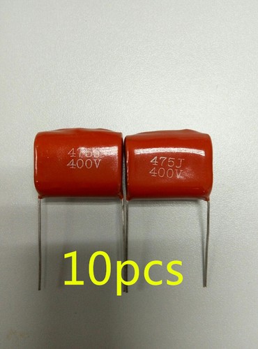 10-Pack 4.7uF 250V Metallized Polyester Film Capacitors – ±5% Tolerance, Axial Lead, For Audio Crossover & Tweeter Circuits 9 thumbnail image