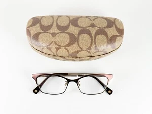 COACH HC 5041 Terri 9143 Satin Brown Sand 51-15-140 Eyeglasses Frames with Case - Picture 1 of 14