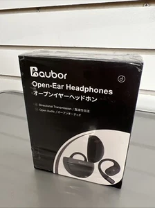 AUBOR Open-Ear Headphones with Built-in ENC Mic & Hi-Res Sound Wireless Black - Picture 1 of 4