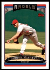 2006 TOPPS #56 JARROD WASHBURN LOS ANGELES ANGELS