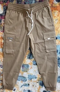 Men's Stretch Joggers Drawstring elasticized waist AirbornevCargo Pants S-XL - Picture 1 of 5