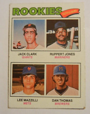 1977 TOPPS BASEBALL CARD JACK CLARK/JONES/MAZZILLI/THOMAS #488 NEW YORK GIANTS