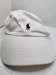 Polo Ralph Lauren White Adjustable Strap Baseball Hat Cap - Picture 1 of 4