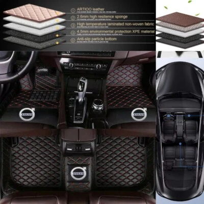 Alfombrillas coche para Volvo XC40 XC60 XC70 XC90 forro alfombrillas impermeables delanteras traseras Foto 1 de 4
