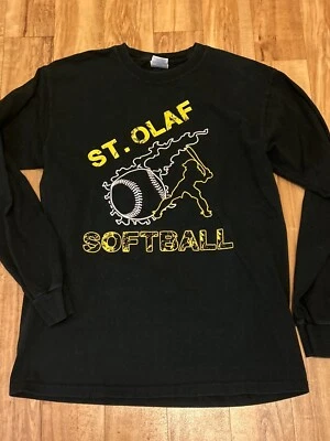 Camiseta St. Olaf College Softbol Mujer Talla Mediana Manga Larga 100% Algodón Ole Foto 1 de 4
