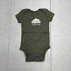 Carters Gray  Hello Im New Here Short Sleeve One Piece Boys Size 3 Months