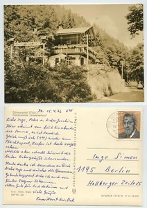 105963 - Schwarzatal - HO-Gaststätte "Schweizerhaus" - Echtfoto - AK, 15.4.1976 - Bild 1 von 1