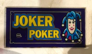 IGT 17" Belly Glass "Joker Poker" - Picture 1 of 1