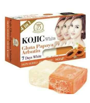 KOJIC PAPAYA 2 X KOJIC GLUTA PAPAYA ARBUTIN SKIN SERIES HIGH KOJIC 7 DAYS SOAP ( 160 GM )