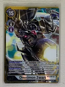 Omnimon Zwart Alt Art As'Maria BT5-087 SR Digimon Battle of Omni - Foto 1 di 2