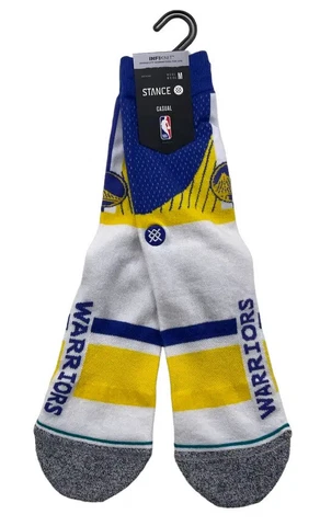 GOLDEN STATE WARRIOR Allover NBA Logo Character MEDIUM Casual 1 Pair Crew Socks Cover