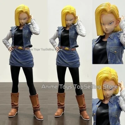 Action Figure Dragon Ball Z C-18 Androide 18 26cm Statua Da Collezione Anime - Immagine 1 di 4