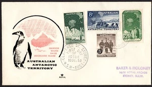 1959 AAT Set Of 4 Addressed Royal First Day Cover, Very Good Condition - Picture 1 of 1