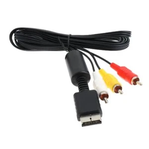 3//PS1 Audio Video Cable Composite RCA RGB Adapter Wire AV - Picture 1 of 4