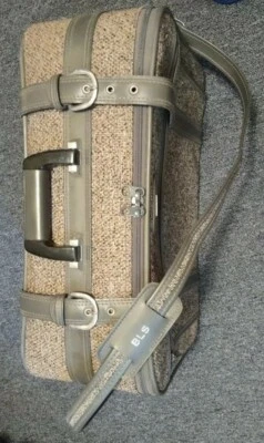 MUY BONITO Maleta Equipaje Vintage Skyway Beige/Gris Tweed 20" ¡En XLNT ESTADO!  Foto 1 de 4