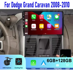 128GB 10'' For Dodge Grand Caravan 2008-2010 Car Stereo Radio Carplay Android BT - Picture 1 of 23