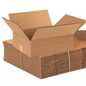 Shipping Boxes Multi-Depth Medium, 12"L X 10"W X 4"H 25-Pack | Corrugated Adjust - Picture 1 of 6