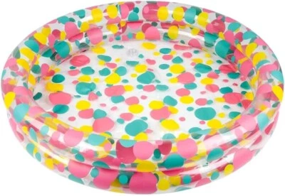Duck Pond Pool Inflate (3' X 6") Funky Color Inflatable Kiddie Pool - Image 1 of 4