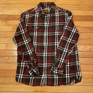 Sonoma Flanellshirt Herren groß rot kariert langärmelig Knopf vorne Taschen - Bild 1 von 5