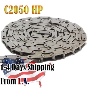 #C2050HP Hollow Pin Conveyor Roller Chain 10 Feet with 1 Connecting Link - Picture 1 of 4