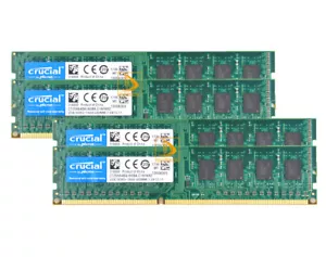 8GB RAM Crucial 4X 2GB 2Rx8 PC3-12800 DDR3 1600MHZ CL11 DIMM Desktop Memory G&S& - Picture 1 of 4