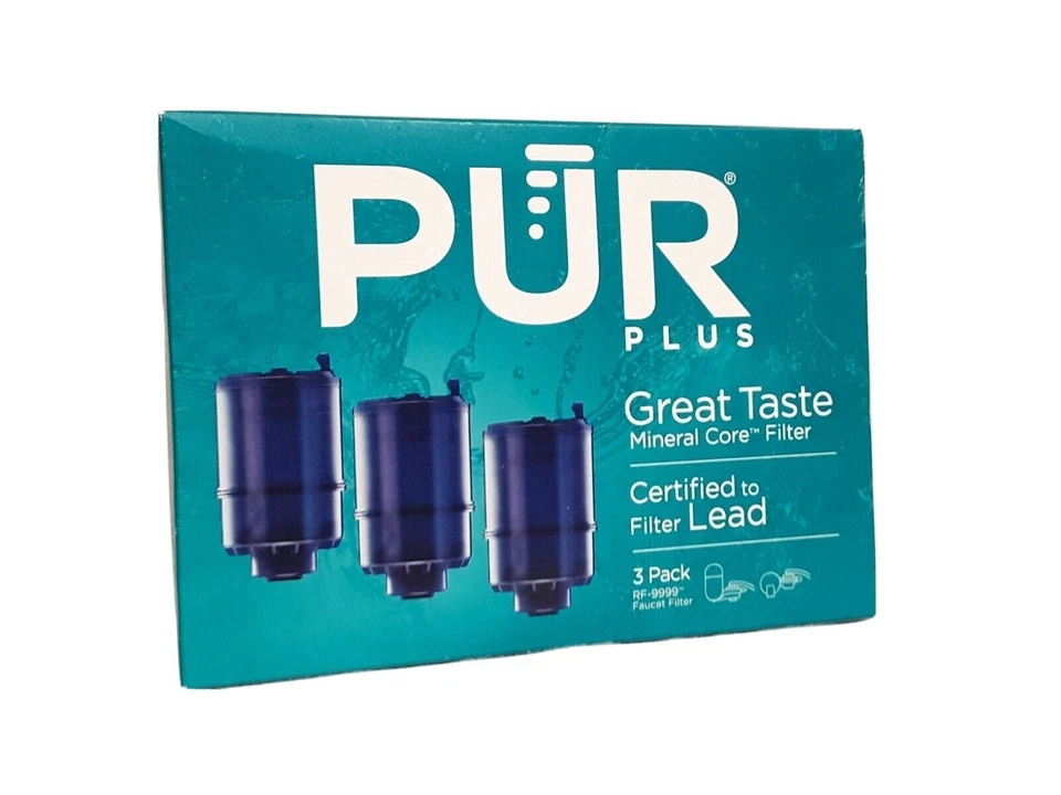 PUR RF-9999-3 3-Stage Faucet Filter Replacement Cartridge - Blue (Pack of 3)