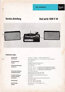 Esquema de servicio para Dual DP 1008V 24,DP 1007V - Imagen 1 de 1