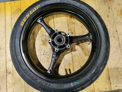 2006-2007 SUZUKI GSXR 600 750 05-08 GSXR 1000 OEM FRONT WHEEL W/TRACK TIRE Bent - Image 1 of 4