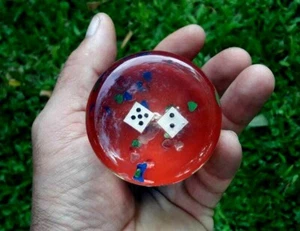 Vintage Dices Shift Knob Lucite Acrylic - Picture 1 of 11