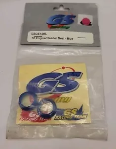 GS Racing .12 Engine Header Seal Blue for Rear Exhaust .12 Nitro Engine GSCE12BL - Picture 1 of 1