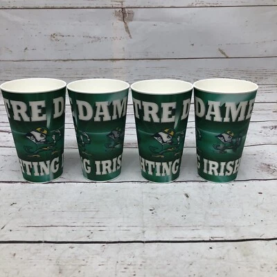 Copos Notre Dame Spirit Capital copos holograma 3D 16 oz conjunto irlandês de luta 4 - Imagem 1 de 4