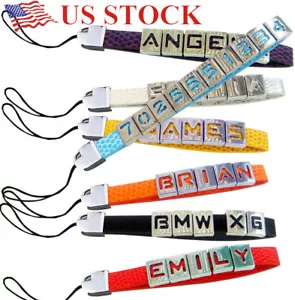 Personalized Custom Name Strap Charm Chain - Picture 1 of 2