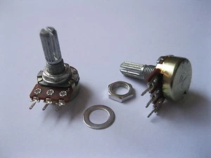 50 pcs B1K Potentiometer Pots 20mm Split Shaft 3 pin Linear New - Picture 1 of 2