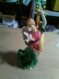 O'Well Grandeur Noel Porcelain Angel With Dove And Dancing - Picture 1 of 8