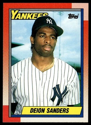 1990 Topps #61 Deion Sanders New York Yankees Foto 1 de 2