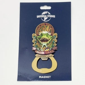 NEW Universal Studios Mardi Gras 2025 King Gator Bottle Opener Magnet Orlando - Picture 1 of 3