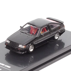 MX 1/64 Scale Toyota Corolla Levin AE86 Diecast Metal Car Model Toy Black - Picture 1 of 12