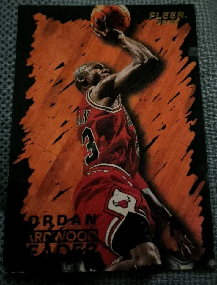 Michael Jordan 1996-1997 Fleer - #123 Jordan Hardwood Leader - Immagine 1 di 2