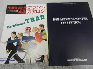 80s Men’s Club Men’s Fashion Catalog 1988 Fall/Winter Japanese Edition From Jap - Picture 1 of 6